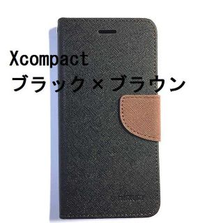 Xcompact ブラック×ブラウン typeM(Androidケース)