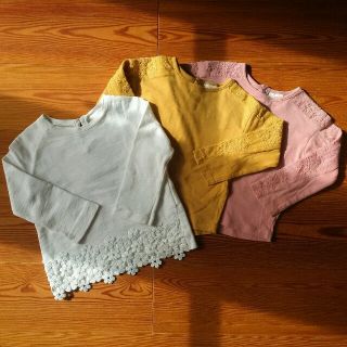 ザラキッズ(ZARA KIDS)の【Kids】Zara 長袖カットソー3枚セット　サイズ:86cm(Ｔシャツ)