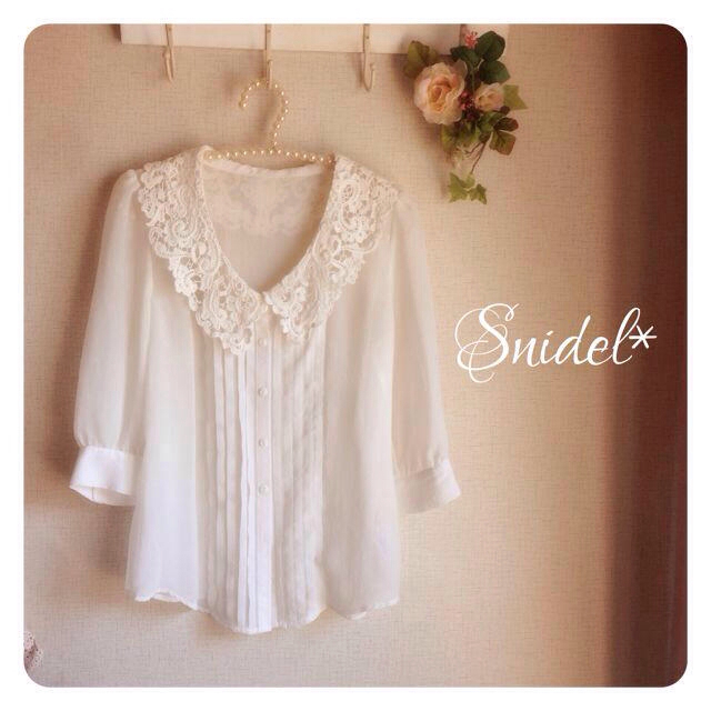 SNIDEL(スナイデル)のSnidel＊レースブラウス♡ レディースのトップス(シャツ/ブラウス(長袖/七分))の商品写真