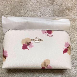 【新品未使用】COACH 花柄 ポーチ