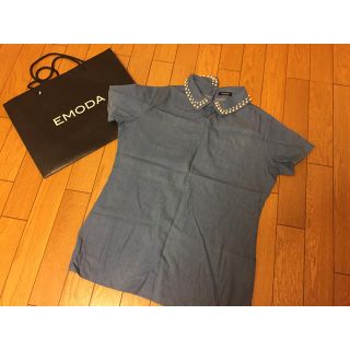 エモダ(EMODA)のEMODA デニムシャツ 未使用！(シャツ/ブラウス(半袖/袖なし))