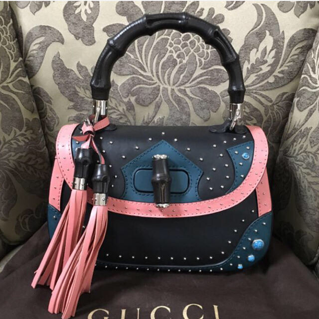 メーカー直送】 【正規品、超希少】GUCCI バンブー ハンドバッグ
