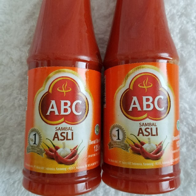 バリ発！ABC エービーシー　サンバル アスリ　135ml 　2本 食品/飲料/酒の食品(調味料)の商品写真