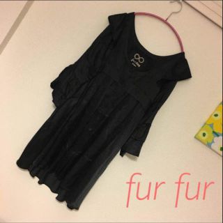 ファーファー(fur fur)のfur fur シルクワンピース(ミニワンピース)