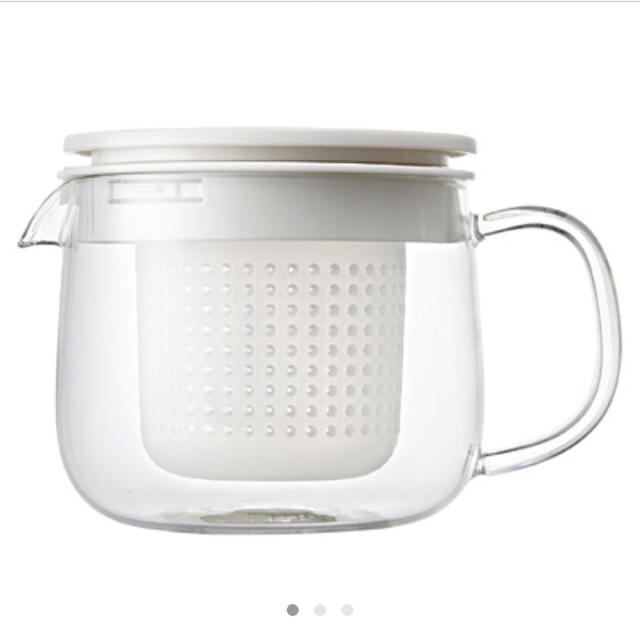 MUJI (無印良品)(ムジルシリョウヒン)の耐熱ガラスポット小 670ml インテリア/住まい/日用品のキッチン/食器(調理道具/製菓道具)の商品写真