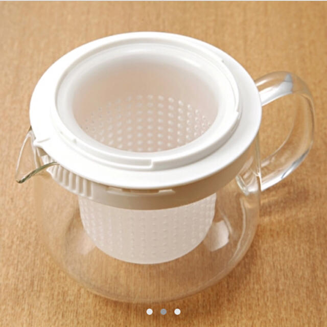 MUJI (無印良品)(ムジルシリョウヒン)の耐熱ガラスポット小 670ml インテリア/住まい/日用品のキッチン/食器(調理道具/製菓道具)の商品写真