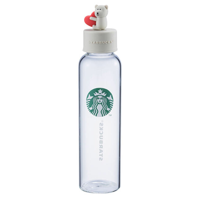 Starbucks Coffee(スターバックスコーヒー)の【新品】スタバ台湾限定 ベアリスタグラスボトル425ml インテリア/住まい/日用品のキッチン/食器(グラス/カップ)の商品写真