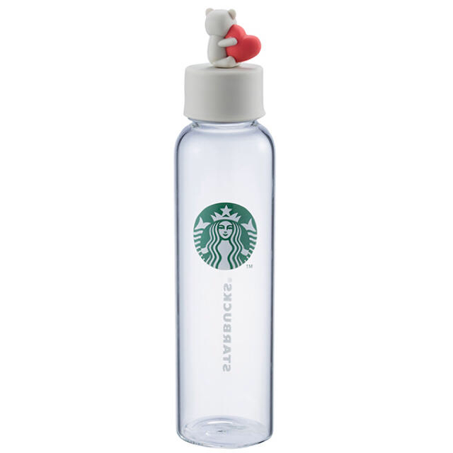 Starbucks Coffee(スターバックスコーヒー)の【新品】スタバ台湾限定 ベアリスタグラスボトル425ml インテリア/住まい/日用品のキッチン/食器(グラス/カップ)の商品写真