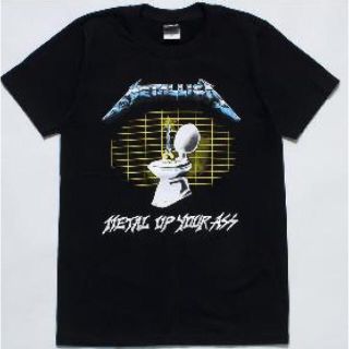 【処分 セール！！】新品　ロックTシャツ METALLICA バンド 黒T (Tシャツ/カットソー(半袖/袖なし))