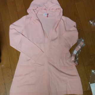 クレージュ(Courreges)のみぃ様専用フード付きロングカーディガン　クレージュ(カーディガン)