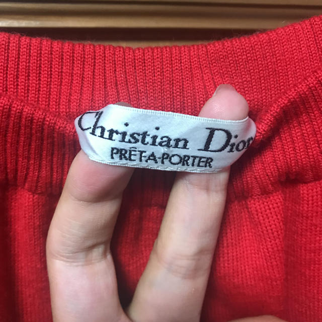 Christian Dior(クリスチャンディオール)のクリスチャンディオール christian dior ニットプリーツスカート レディースのスカート(ひざ丈スカート)の商品写真