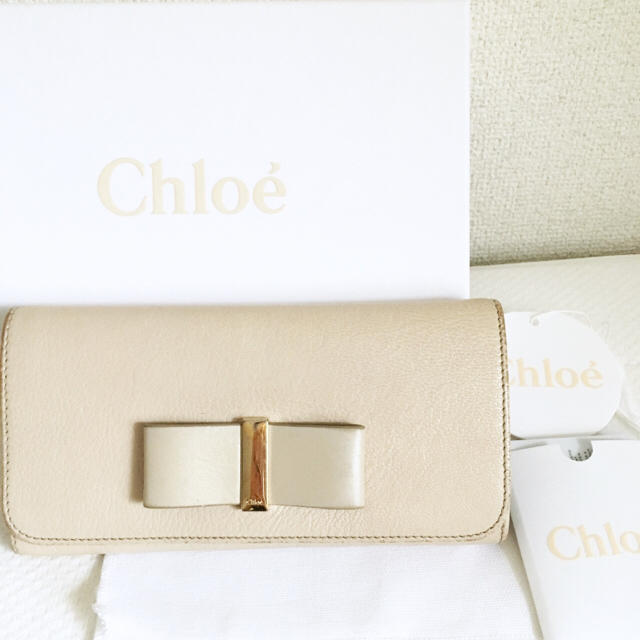 Chloe(クロエ)のレザーボウ 長財布 メンズのファッション小物(長財布)の商品写真