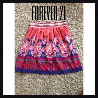 フォーエバートゥエンティーワン(FOREVER 21)のforever21 ミモレ丈ギャザーSK(ひざ丈スカート)