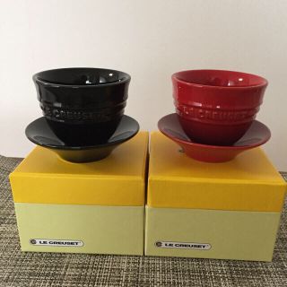 ルクルーゼ(LE CREUSET)のすばる様専用♡ルクルーゼ ジャポネスク ティーカップ＆ソーサー ２点セット(食器)