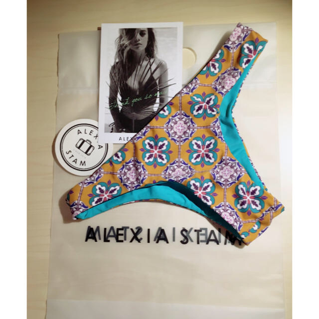 ALEXIA STAM(アリシアスタン)のALEXSIA STAN 完売メキシカンタイル柄ボトムスSサイズ レディースの水着/浴衣(水着)の商品写真