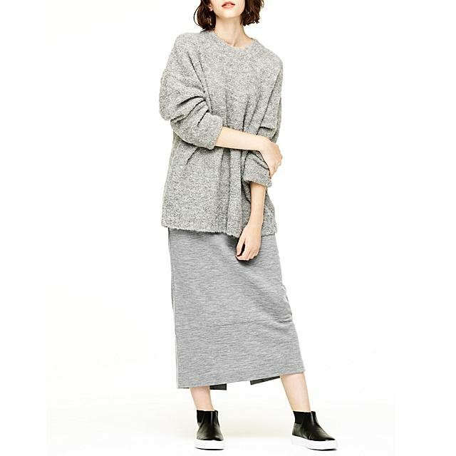 DEUXIEME CLASSE(ドゥーズィエムクラス)の定価6.3万!TIBI ★ WOOL JERSEY LONG SKIRT 紺  レディースのスカート(ロングスカート)の商品写真