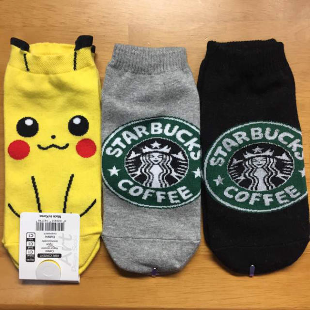 Starbucks Coffee(スターバックスコーヒー)の3足セット 靴下 レディースのレッグウェア(ソックス)の商品写真