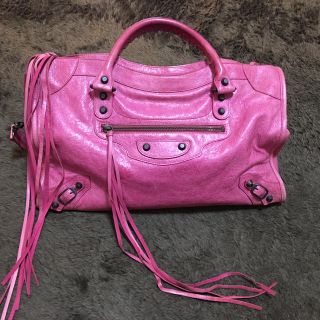 バレンシアガバッグ(BALENCIAGA BAG)のバレンシアガ シティ ピンク 正規品(ハンドバッグ)