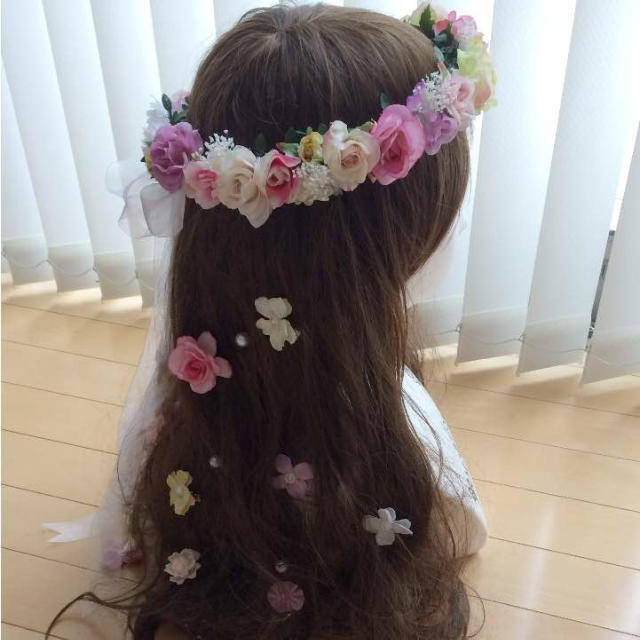 ブーケ♡花かんむり♡花ピン パステルカラー - nayaabhaandi.com