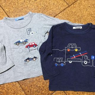 ファミリア(familiar)のファミリア❤︎ロンT ２枚セット 車(Tシャツ/カットソー)