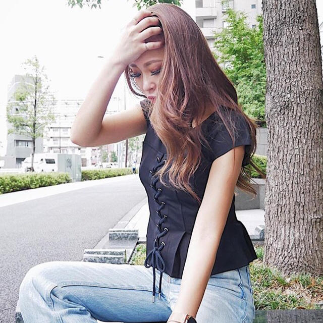 rienda(リエンダ)のht様 コルセットtops♡ レディースのトップス(Tシャツ(半袖/袖なし))の商品写真