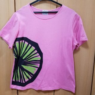 マリメッコ(marimekko)の値下げ！marimekko　APPELSIINIオレンジ柄　Tシャツ(Tシャツ(半袖/袖なし))