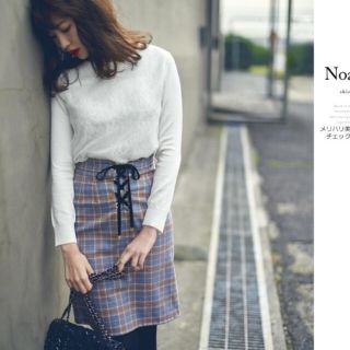 トッコ(tocco)の美品＊トッコクローゼットこじはる着用メリハリ美シルエットなチェック柄スカート(ひざ丈スカート)