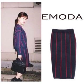 エモダ(EMODA)のEMODAエモダニットスカート♡ムルーアスライマウジGYDAEVRISリエンダ(ひざ丈スカート)