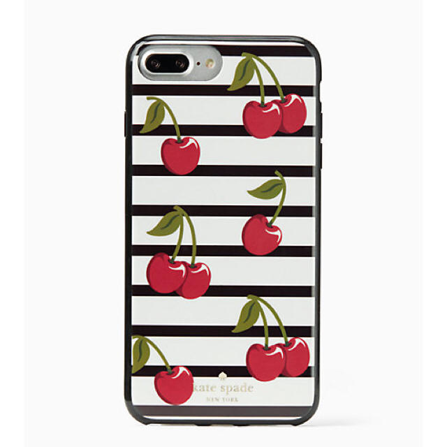 完売品 Kate spade♠️iPhone 7 plus チェリーストライプ