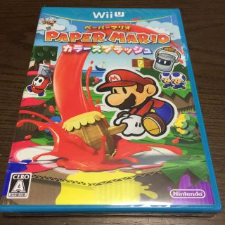 ウィーユー(Wii U)の✨新品未開封✨ペーパーマリオ カラースプラッシュ WiiU(家庭用ゲームソフト)