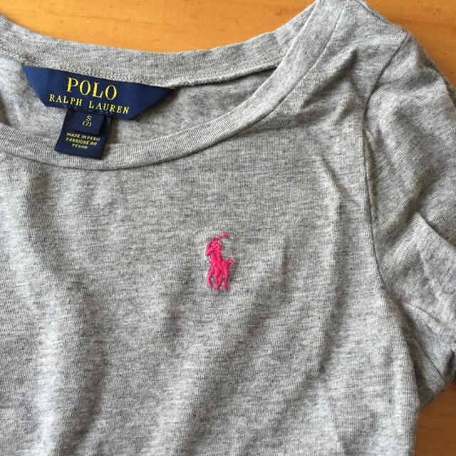 POLO RALPH LAUREN(ポロラルフローレン)のPOLO  長袖チュニックTシャツ 7歳用 キッズ/ベビー/マタニティのキッズ服女の子用(90cm~)(Tシャツ/カットソー)の商品写真