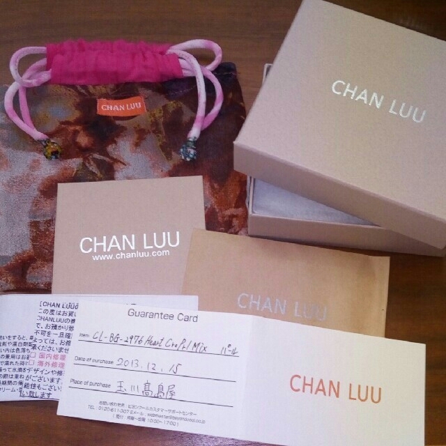 CHAN ハートクリスタルパールミックス 5連ラップブレスレットの通販 by YuuMyu 's shop｜チャンルーならラクマ LUU - CHAN LUU 低価最新作
