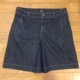 アーペーセー(A.P.C)の【希少】A.P.C アーペーセー 膝丈 デニムスカート 36(ひざ丈スカート)