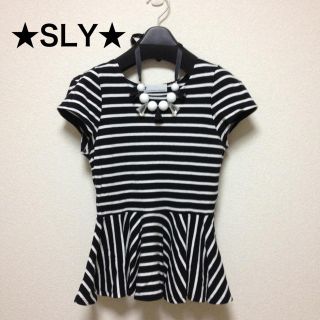 スライ(SLY)のSLY★ペプラムカットソー(カットソー(半袖/袖なし))