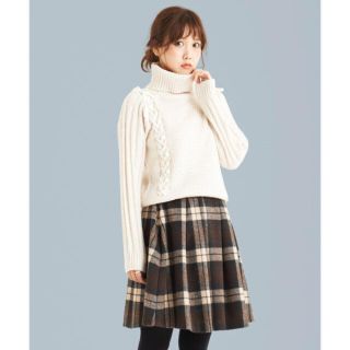 マジェスティックレゴン(MAJESTIC LEGON)のシャギー チェックスカート(ひざ丈スカート)