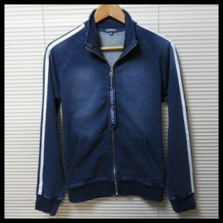 Lサイズ新品インディゴカットデニムトラックジャケットNAVY(ジャージ)