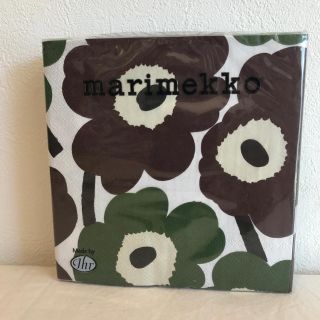 マリメッコ(marimekko)の10枚入りmarimekkoペーパーナプキン brown(テーブル用品)