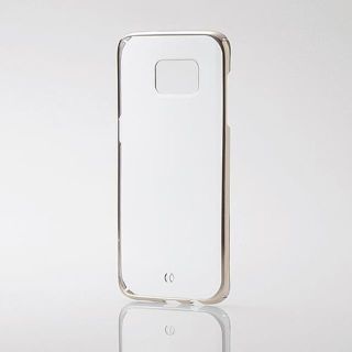 エレコム(ELECOM)のGalaxy S7 edge (SC-02H SCV33)用シェルカバーゴールド(Androidケース)