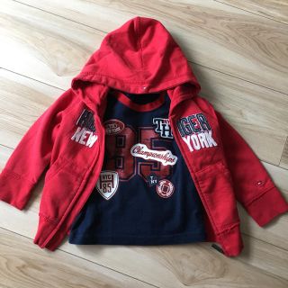 トミーヒルフィガー(TOMMY HILFIGER)のTOMMY★babyTシャツ＆パーカーセット美品(ジャケット/上着)