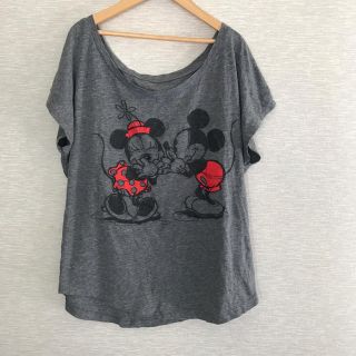 ディズニー(Disney)のUSA古着 Tシャツ【XXL】ミッキー&ミニー(Tシャツ(半袖/袖なし))