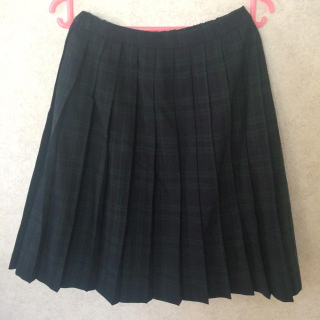 MUJI (無印良品)(ムジルシリョウヒン)の無印 チェック プリーツスカート レディースのスカート(ひざ丈スカート)の商品写真