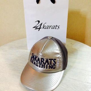 トゥエンティーフォーカラッツ(24karats)の２４karats シルバーメッシュCap(キャップ)