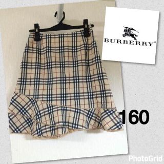 バーバリー(BURBERRY)のバーバリーロンドン160 ノバチェック膝丈スカート バーバリーブルーレーベル(スカート)