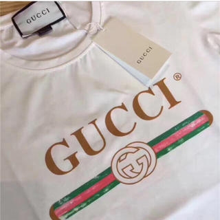 Gucci - GUCCI Tシャツ S 白 ロゴの通販 by beebshop｜グッチなら 
