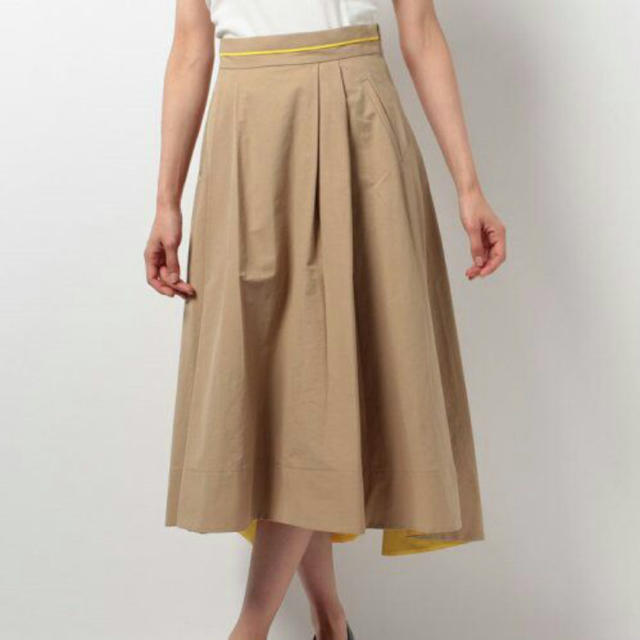 Mila Owen(ミラオーウェン)の今期 新品 完売 ♡ミラオーウェン MiraOwen バイカラー フレアスカート レディースのスカート(ロングスカート)の商品写真