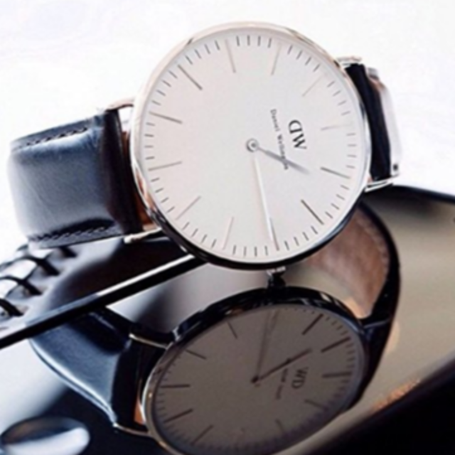 Daniel Wellington(ダニエルウェリントン)の0206DW ダニエルウェリントン 40mm シェフィールド シルバー メンズの時計(レザーベルト)の商品写真