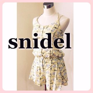 スナイデル(SNIDEL)のスナイデル★花柄オールインワン(オールインワン)