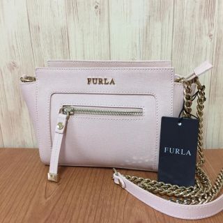 フルラ(Furla)の1点のみ♡新品♡フルラ クロス  チェーンバッグ♡レアカラー ピンク(ショルダーバッグ)