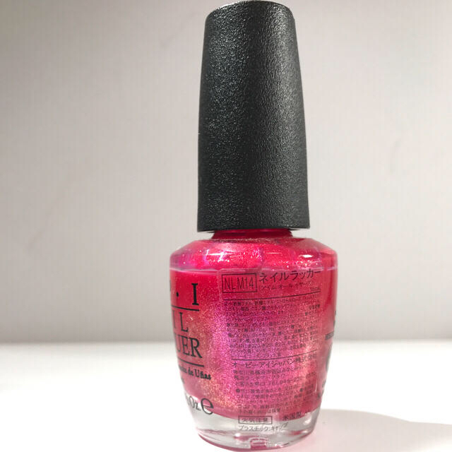 OPI(オーピーアイ)のNL M14 （15ml）OPI  ミニー ピンク ラメ 廃盤 【難あり】 コスメ/美容のネイル(マニキュア)の商品写真