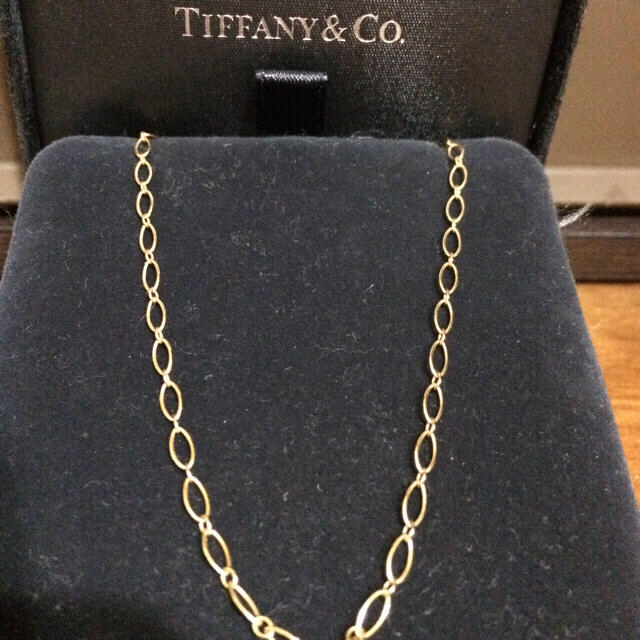 Tiffany & Co.(ティファニー)のティファニオーバルリンクチェーン 41センチ PG レディースのアクセサリー(ネックレス)の商品写真